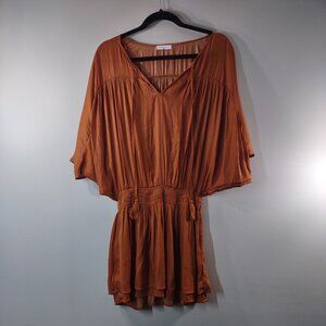 Lida Kate Rusty Orange  Mini Dress, Size Medium
